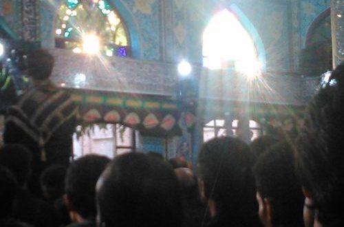 مداحی حاج نادر جوادی در مراسم تشت‌گذاری