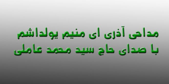 مداحی آذری ای منیم یولداشم با صدای حاج سید محمد عاملی